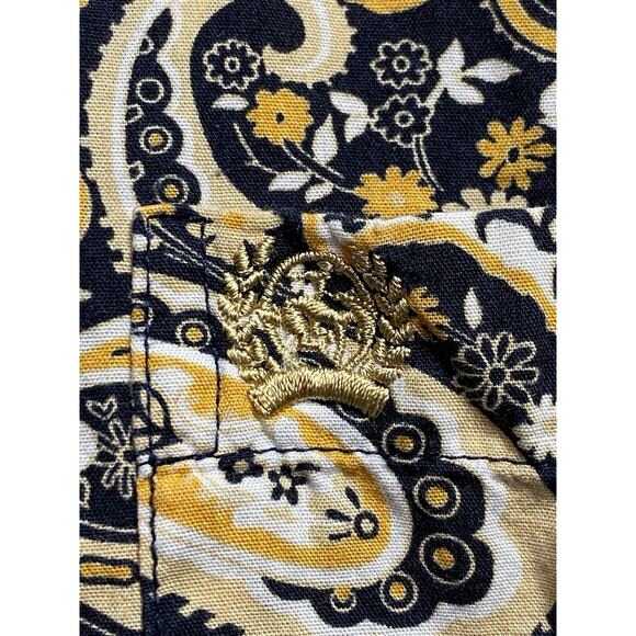 Cinch Snap Down Long Sleeve Collar Shirt Yellow Kids Large - Picture 2 of 7